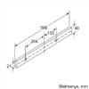 Ištraukiamasis įmontuojamas gartraukis Neff D46ML54X1 60 cm Nerūdijančio plieno  paveikslėlis