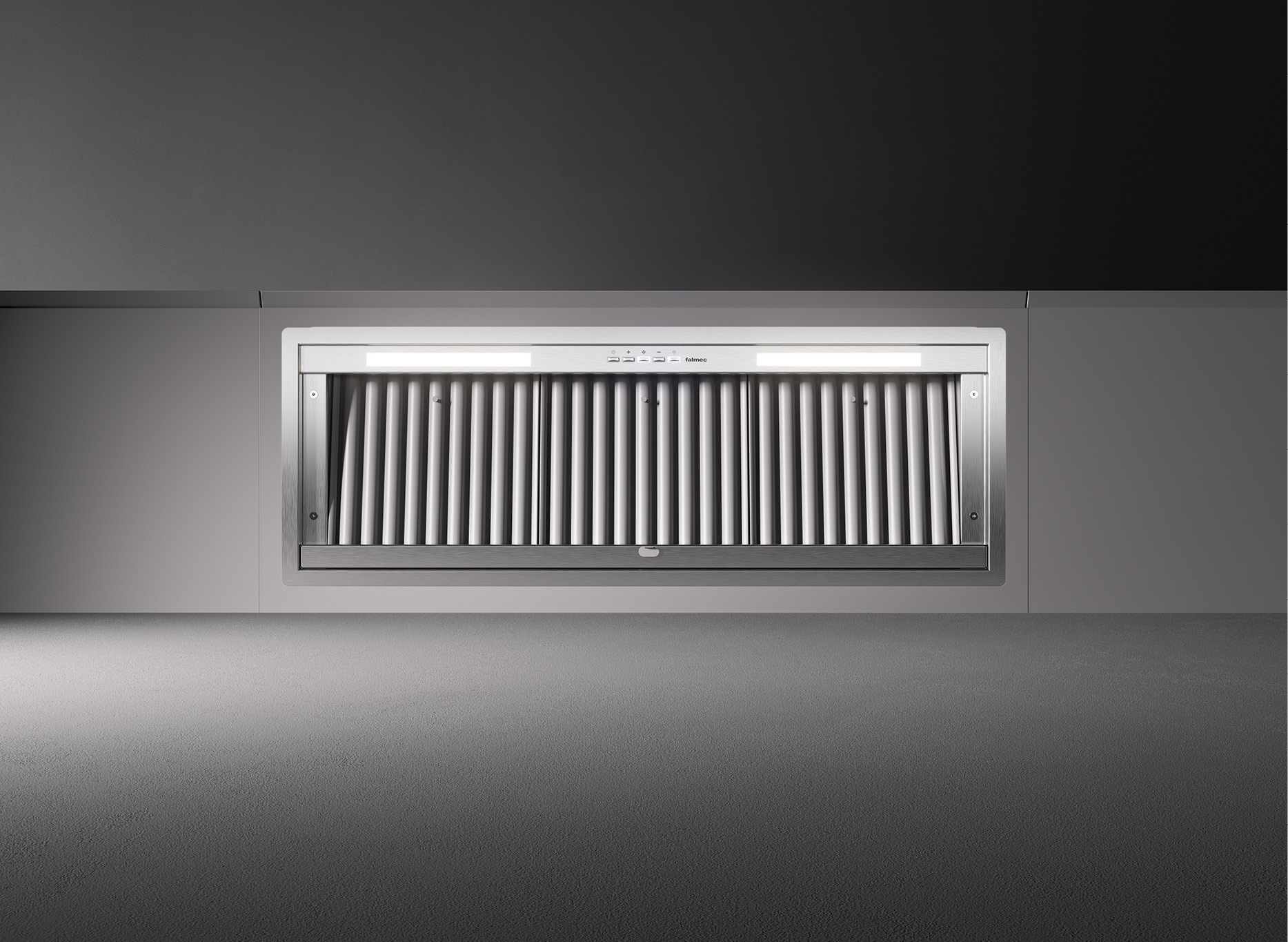 Sieninis gartraukis INCASSO (Plus) NO-DROP 90cm, 800m3/h, LED (2700 - 5500K), AISI304 Sieninis gartraukis INCASSO (Plus) NO-DROP 90cm, 800m3/h, LED (2700 - 5500K), AISI304