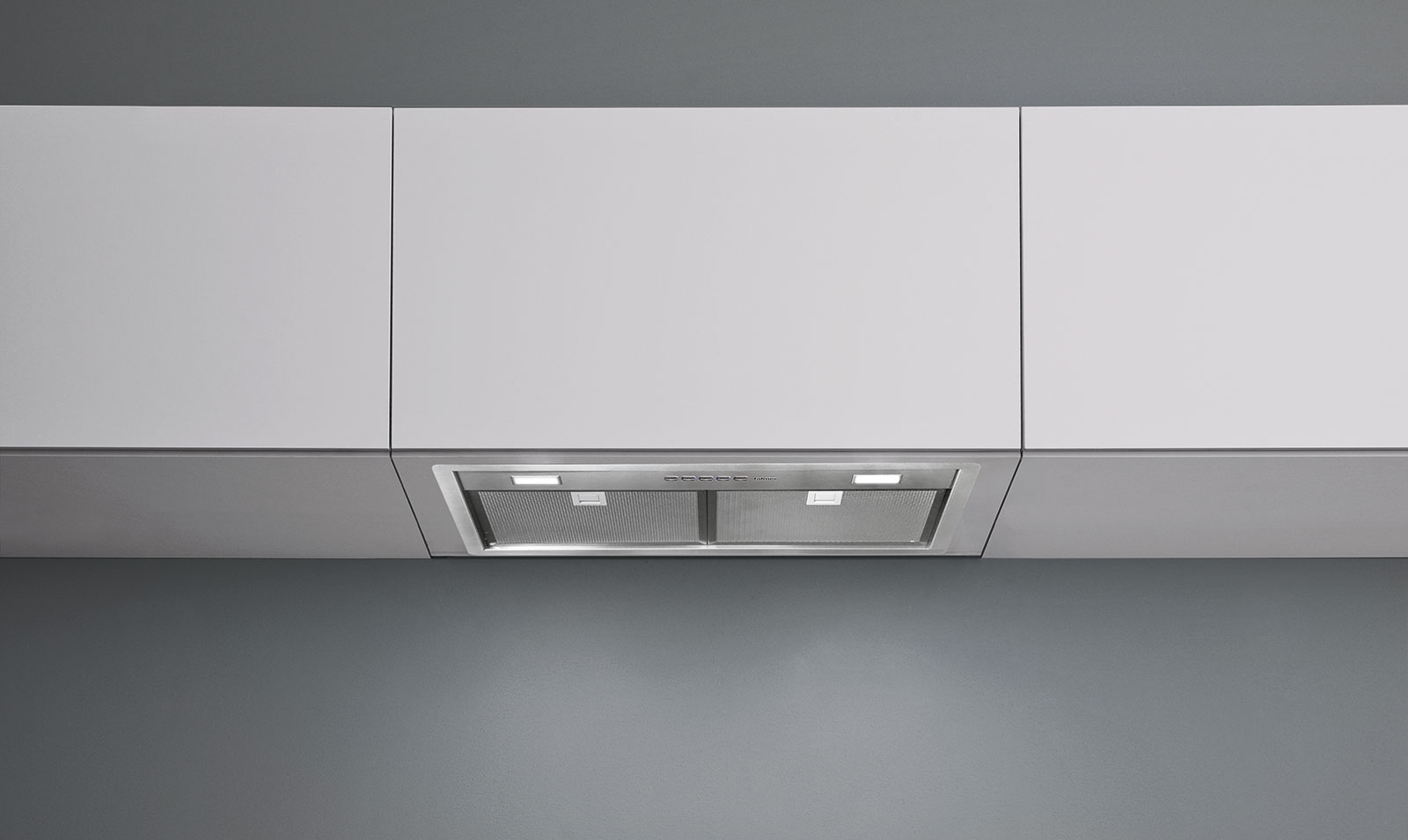 Įmontuojamas gartraukis BIN 50cm, 600m3/h, AISI304, elektroninis valdymas, LED juosta Įmontuojamas gartraukis BIN 50cm, 600m3/h, AISI304, elektroninis valdymas, LED juosta