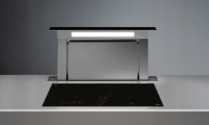 Stalviršio gartraukis DOWN DRAFT 81cm, be variklio, LED 1x10W, nerūdijantis plienas, AISI304