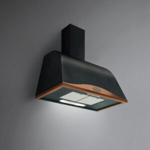 Sieninis gartraukis GINEVRA BOSTON 90cm, 600m3/h, halogen 2x18W, antracito spalvos