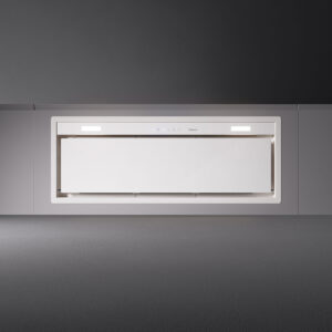 Įmontuojamas gartraukis GRUPPO INCASSO MURANO 50cm, 800m3/h, LED 2x1W, baltas stiklas Įmontuojamas gartraukis GRUPPO INCASSO MURANO 50cm, 800m3/h, LED 2x1W, baltas stiklas
