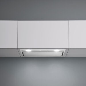 Įmontuojamas gartraukis GRUPPO INCASSO MURANO 50cm, 800m3/h, LED 2x1W, baltas stiklas