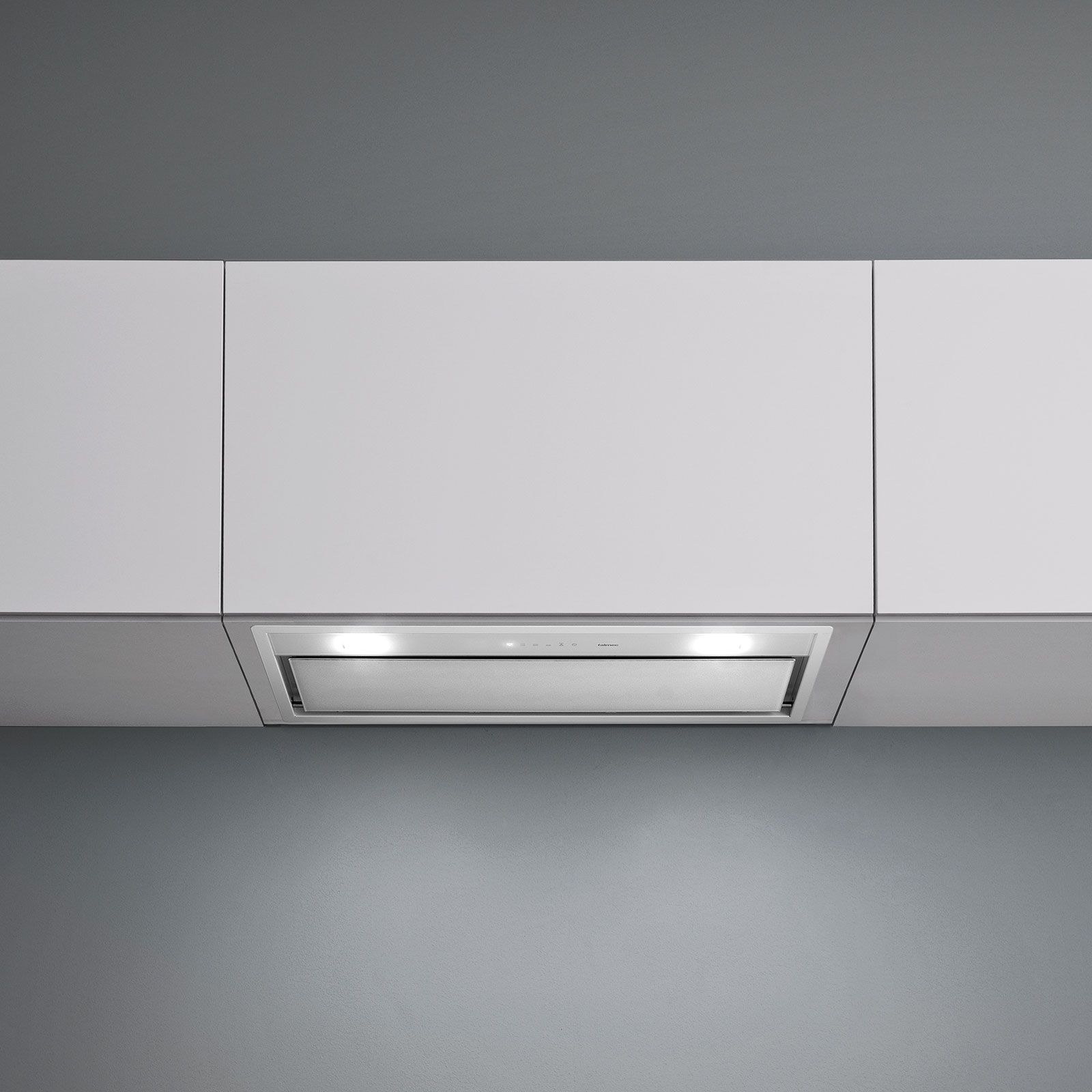 Įmontuojamas gartraukis GRUPPO INCASSO MURANO 50cm, 800m3/h, LED 2x1W, baltas stiklas Įmontuojamas gartraukis GRUPPO INCASSO MURANO 50cm, 800m3/h, LED 2x1W, baltas stiklas