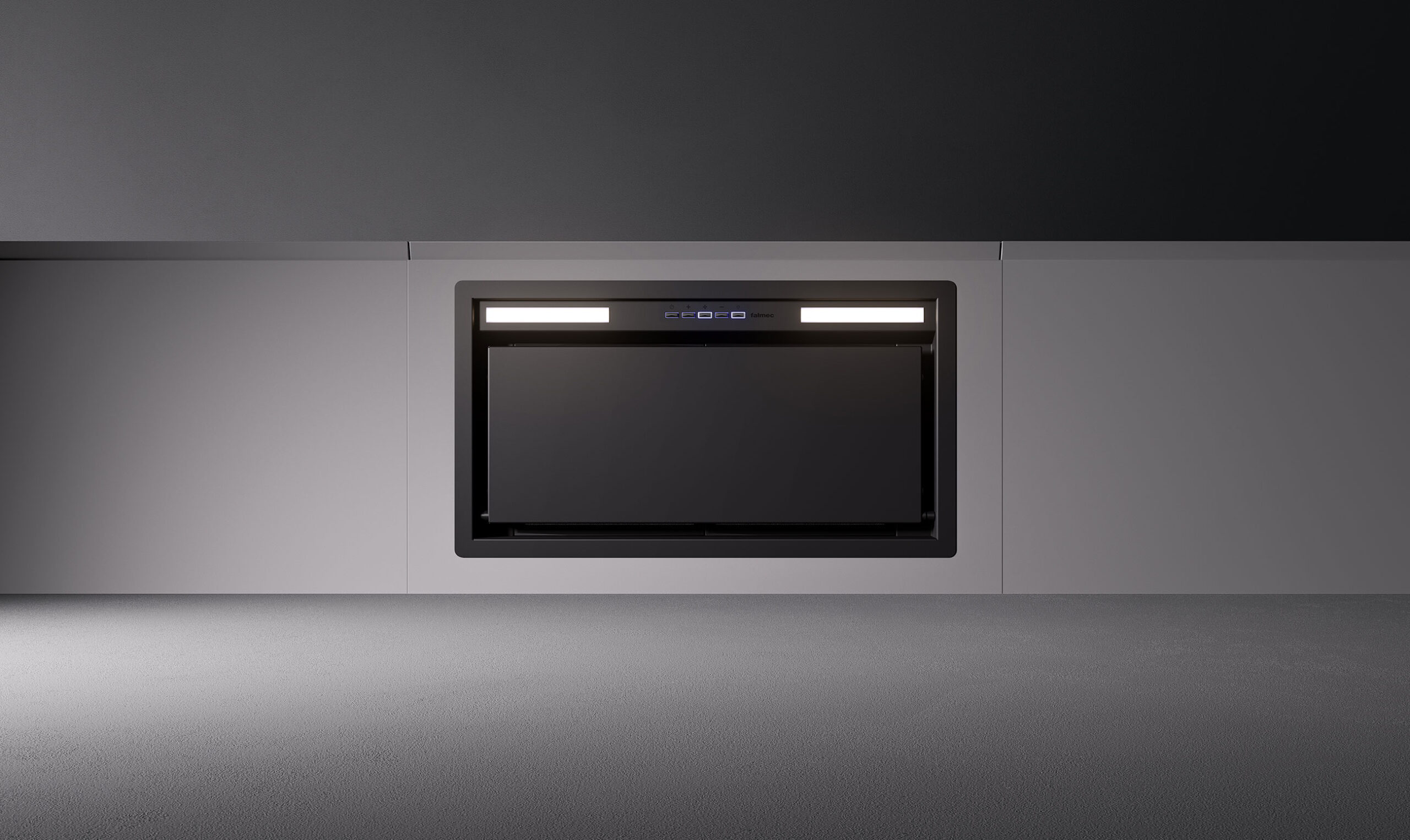Įmontuojamas gartraukis GRUPPO INCASSO (Plus) 50cm, 800 m3/h, LED 2x1,2W, baltas Įmontuojamas gartraukis GRUPPO INCASSO (Plus) 50cm, 800 m3/h, LED 2x1,2W, baltas