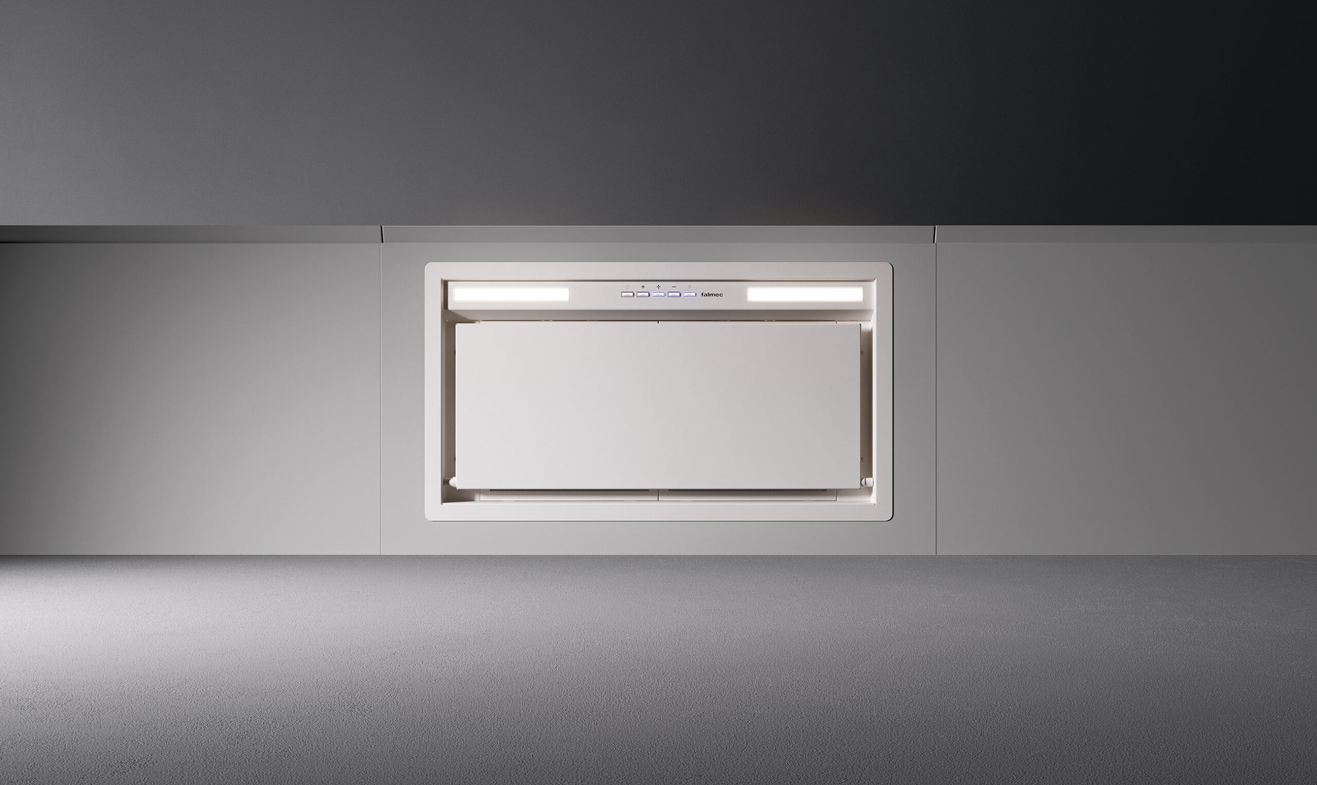 Įmontuojamas gartraukis GRUPPO INCASSO (Plus) 50cm, 800 m3/h, LED 2x1,2W, baltas Įmontuojamas gartraukis GRUPPO INCASSO (Plus) 50cm, 800 m3/h, LED 2x1,2W, baltas