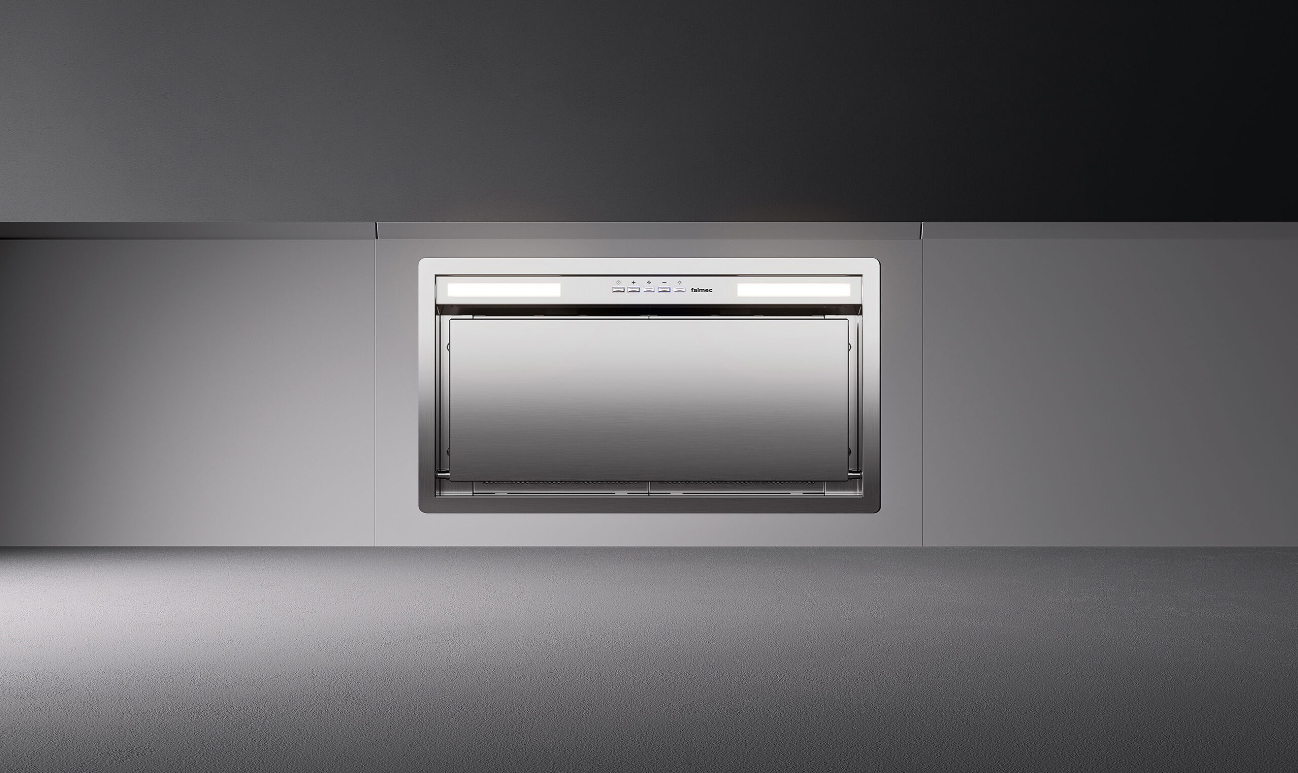 Įmontuojamas gartraukis GRUPPO INCASSO (Plus) 50cm, 800 m3/h, LED 2x1,2W, baltas Įmontuojamas gartraukis GRUPPO INCASSO (Plus) 50cm, 800 m3/h, LED 2x1,2W, baltas