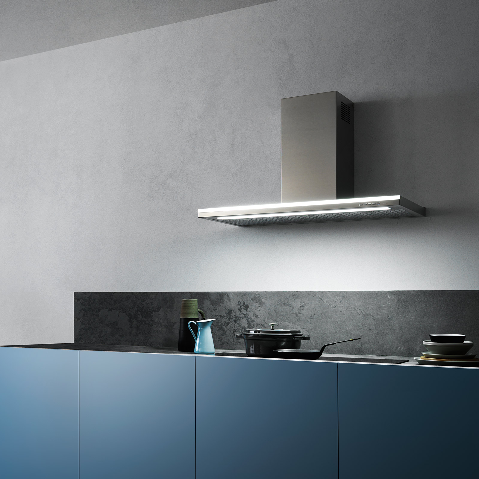 Salos gartraukis LUMEN 175cm DEŠINĖ, 800m3/h, LED juosta 40W, AISI304