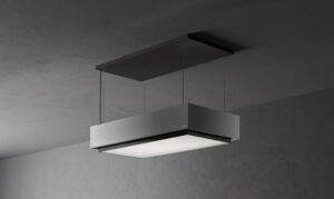 Lubinis gartraukis LEVANTE 120cm, Circle.Tech 600 m3/h, nuotolinis valdymas, LED 2700K-5500K, juodas Lubinis gartraukis LEVANTE 120cm, Circle.Tech 600 m3/h, nuotolinis valdymas, LED 2700K-5500K, juodas