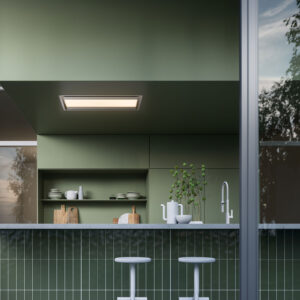 Lubinis gartraukis NUVOLA 90cm, be variklio, nuotolinis valdymas, Led 2x16 W - 2700 K / 5600 K, baltas