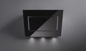 Sieninis gartraukis QUASAR 60cm, 800m3/h, LED 2x1,2, juodas stiklas