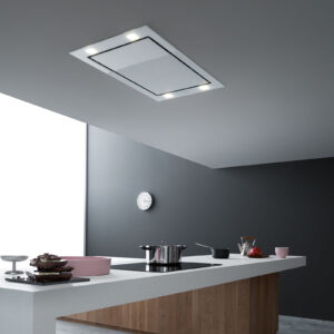 Lubinis gartraukis SIRIO, 90cm, be variklio, LED 4x3,6W, baltas stiklas