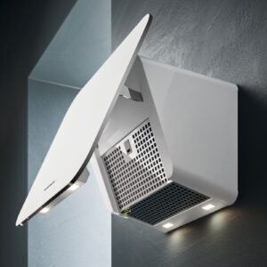 Sieninis gartraukis TAB 60cm, 800m3/h, LED 4x1,2W, baltas