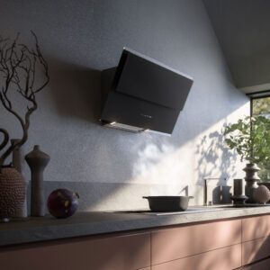 Sieninis gartraukis VERSO 55cm, 800m3/h, LED 2x1,2W, juodas, Dialogue valdymo sistema