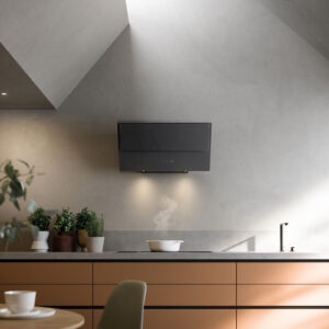 Sieninis gartraukis VERSO 85cm, 800m3/h, LED 2x1,2W, juodas, Dialogue valdymo sistema - Image 3