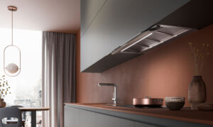Sieninis gartraukis VIRGOLA TOUCH Comfort 60cm, 800m3/h, LED 2x1,2W (3200- 5500K), juodas - Image 3