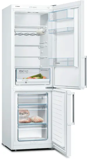 Bosch KGV366WEP laisvai pastatomas šaldytuvas-šaldiklis