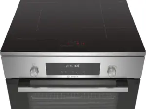 Bosch Serija 6 Laisvai statoma indukcinė viryklė Nerūdijančio plieno