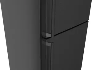 Bosch Serija 4 Laisvai statomas šaldytuvas-šaldiklis su šaldiklio skyriumi apačioje 203 x 60 cm Juodas šlifuotas plienas, atsparus pirštų atspaudams