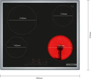 Bosch PKE645FP2E elektrinė kaitlentė