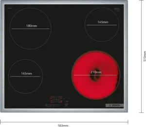 Bosch PKE645BB2E elektrinė kaitlentė