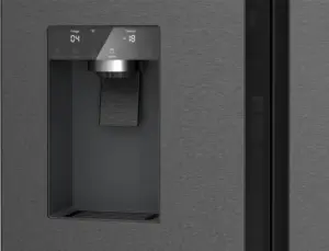 Bosch Serija 6 Prancūziško tipo apačioje montuojamas šaldiklis, 5 durų 183 x 90.5 cm Juodas šlifuotas plienas, atsparus pirštų atspaudams, Total No Frost