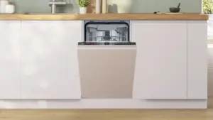 Bosch SPV2HMX42E pilnai įmontuojama 45 cm indaplovė