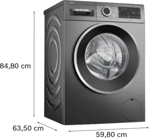 Bosch Serija 6 Skalbyklė-džiovyklė 10.5/6 kg maks. 1400 aps./min., Pilkasis ketus