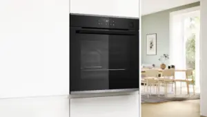 Bosch Serija 4 Įmontuojamoji orkaitė su papildomų garų funkcija 60 x 60 cm Juodas