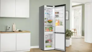 Bosch Serija 4 Laisvai statomas šaldytuvas-šaldiklis su šaldiklio skyriumi apačioje 203 x 60 cm Ketaus , ,, Total No Frost