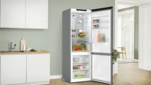 Bosch Serija 4 Laisvai statomas šaldytuvas-šaldiklis su šaldiklio skyriumi apačioje 203 x 70 cm Ketaus , ,, Total No Frost