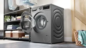 Bosch Serija 6 Skalbyklė, pakraunama iš priekio 9 kg maks. 1600 aps./min., Pilkasis ketus
