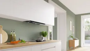 Bosch Serija 6 Integruojamasis kamino tipo gartraukis 80 cm skaidrus stiklas su juodu atspaudu, Matinė juoda