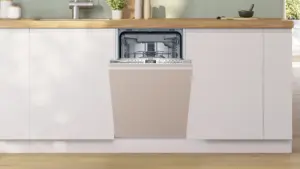 Bosch SPV4HMX12E pilnai įmontuojama 45 cm indaplovė