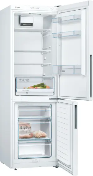 Bosch KGV362WEAS laisvai pastatomas šaldytuvas-šaldiklis