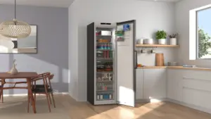 Bosch GSN36VCCG laisvai pastatomas vertikalus šaldiklis