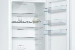 Bosch Serija 4 Laisvai statomas šaldytuvas-šaldiklis su šaldiklio skyriumi apačioje 203 x 60 cm Baltas, Total No Frost