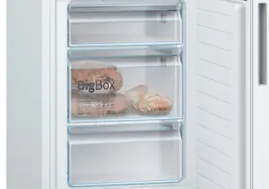 Bosch Serija 6 Laisvai statomas šaldytuvas-šaldiklis su šaldiklio skyriumi apačioje 186 x 60 cm Baltas