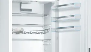 Bosch Serija 6 Laisvai statomas šaldytuvas-šaldiklis su šaldiklio skyriumi apačioje 201 x 70 cm Baltas