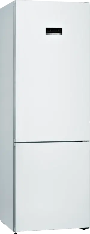 Bosch Serija 4 Laisvai statomas šaldytuvas-šaldiklis su šaldiklio skyriumi apačioje 203 x 70 cm Baltas, Total No Frost