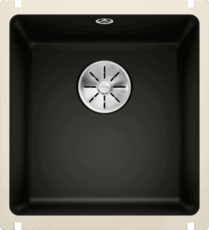 Plautuvė BLANCO SUBLINE 375-U Ceramic PP Black InFino O.AF