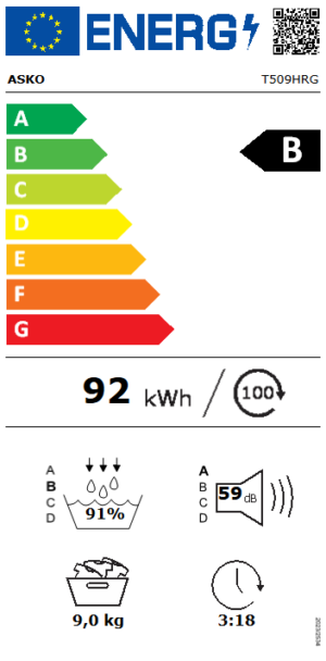 Džiovyklė ASKO T509HRG