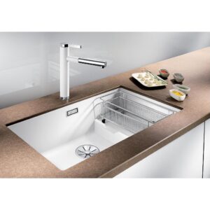 Plautuvė BLANCO SUBLINE 700-U Level SILG PDUR Coffee M.ZUB InFino O.AF