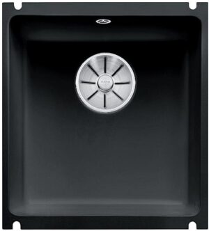 Plautuvė BLANCO SUBLINE 375-U Ceramic PP Black InFino O.AF
