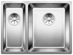 Plautuvė BLANCO ANDANO 340/180-U SATIN RE InFino O.AF