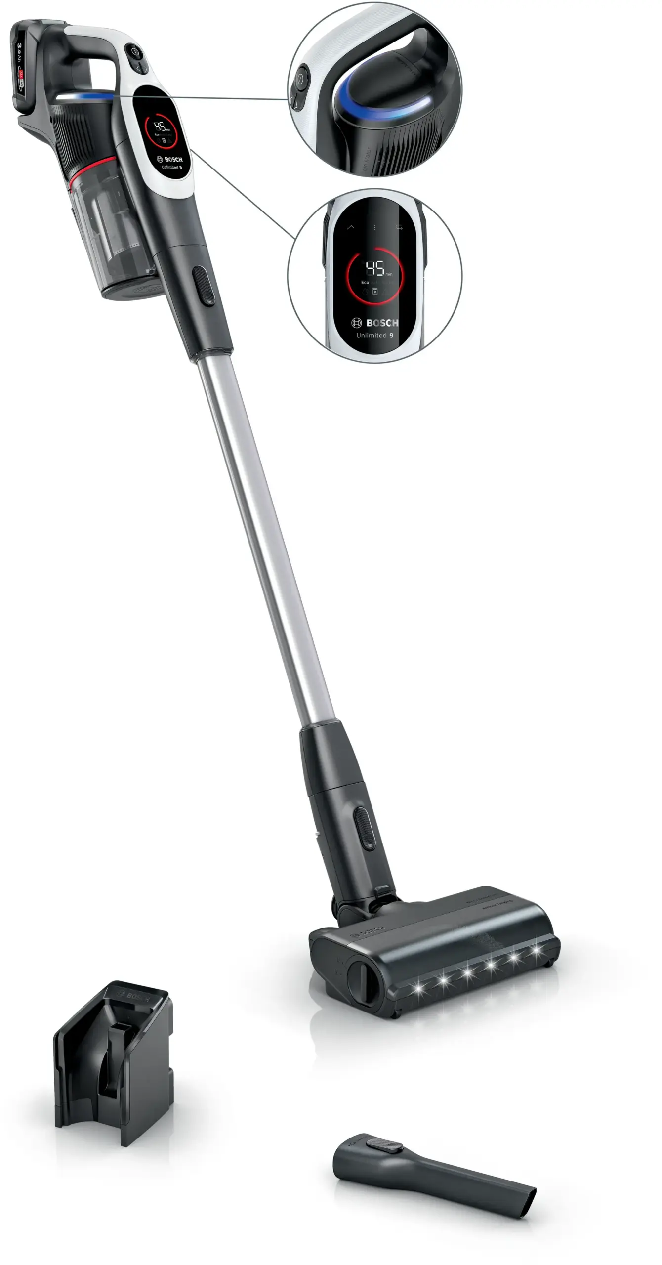 Belaidis dulkių siurblys BOSCH BCS931WBA Belaidis dulkių siurblys BOSCH BCS931WBA
